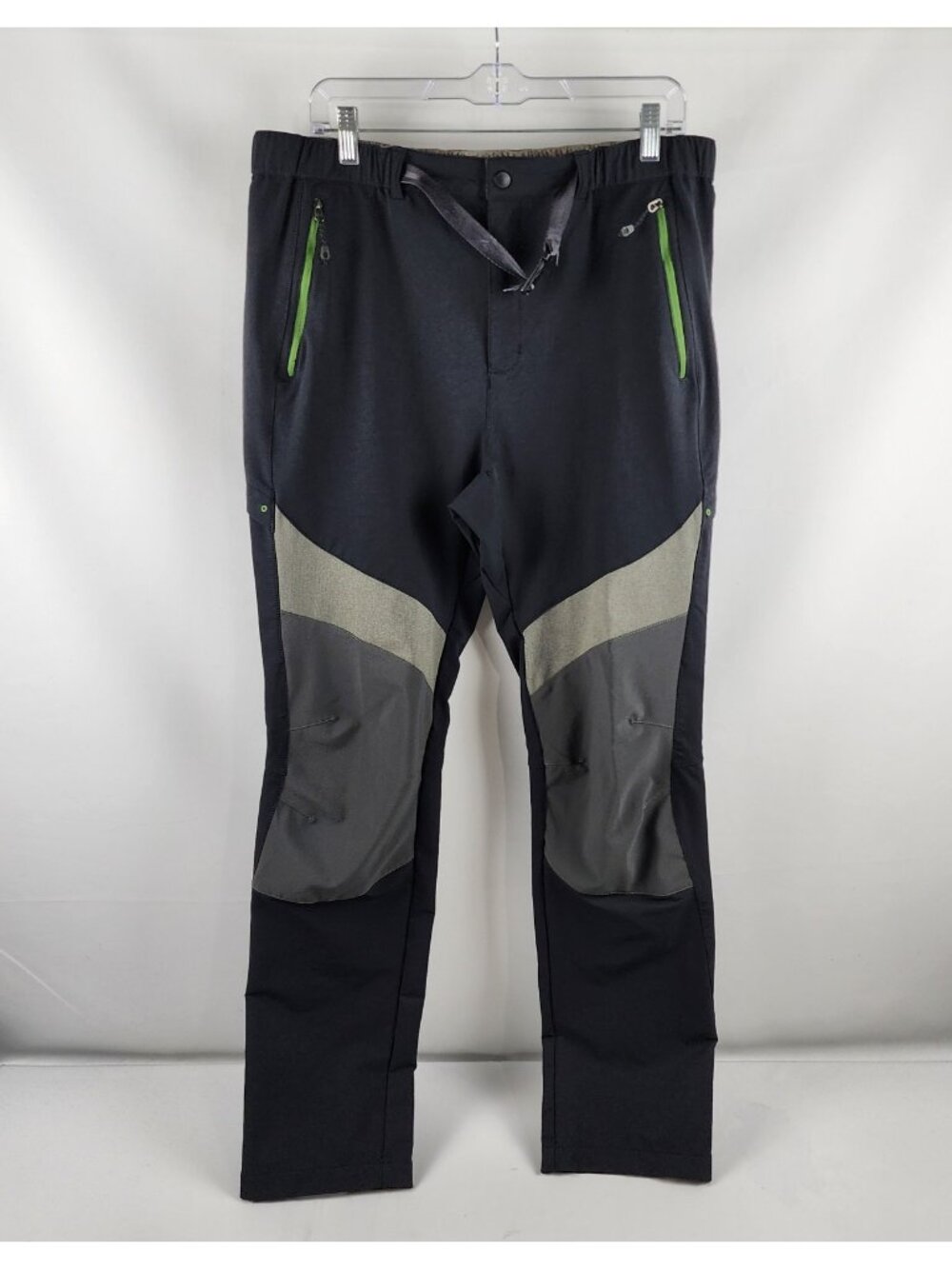 Columbia Pants Men XXL Black Gray Straight Cut Hiking Pants (36x32)